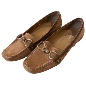 NICKELS- Vintage Tan Suede Loafers- size 7.5
